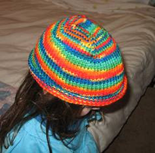 Square-Top Child's Knit Cap