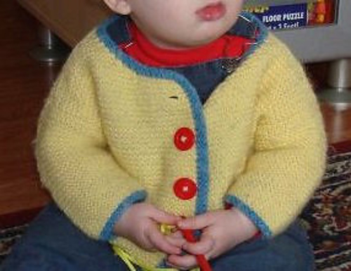 Garter Stitch Jacket with Embroidery