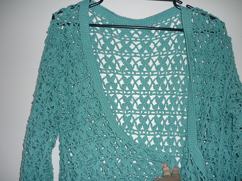 Silk Scoop-neck Cardigan