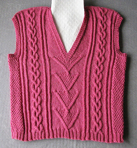 Cabled Vest