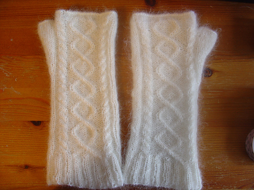 Snowdrop Fingerless Gloves photo 3