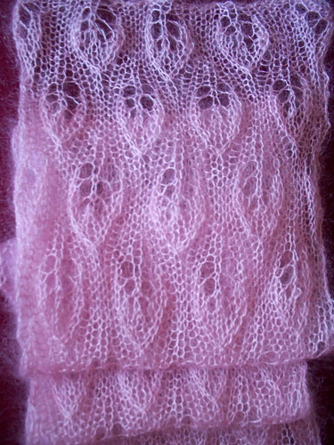 Falling Leaves Mohair-Silk Scarf