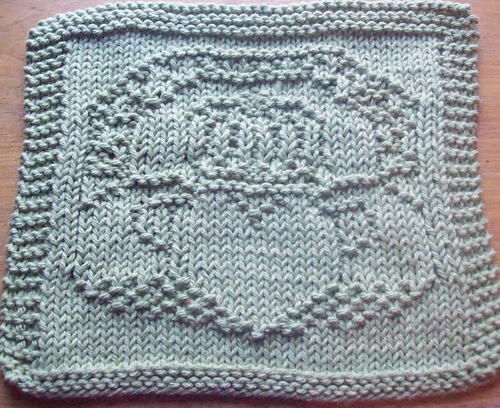 Claddagh Knit Dishcloth Pattern 