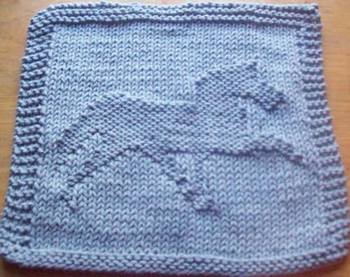Walking Horse Dishcloth