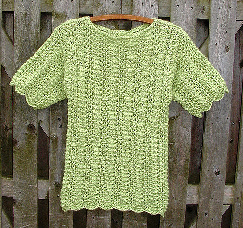 Short Sleeve Lace Pullover
