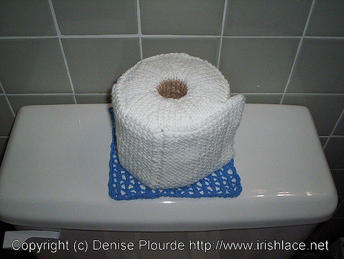 Toilet Paper Roll Cover and Swatchy Doily