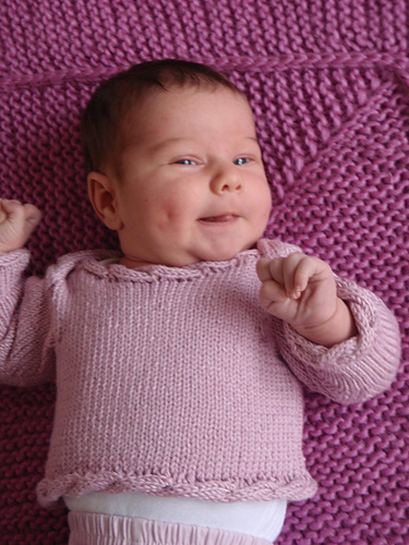 Rope Edged Baby Pullover