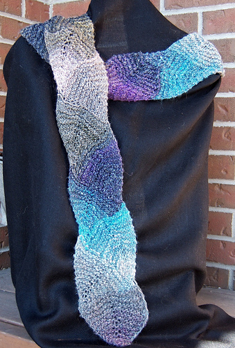 Falling Leaves Mitred Scarf