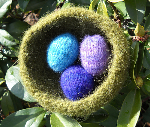 Felted Eggs