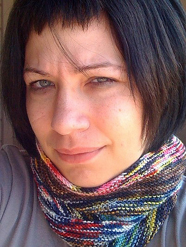 Sunshine/Twilight Garter Stitch Scarf