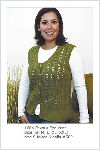 Fawn's Eyes Vest - byknitoneFlickr