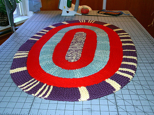 Knit-and-Purl Hearth Rug