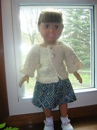 February Doll Sweater for 18" Doll