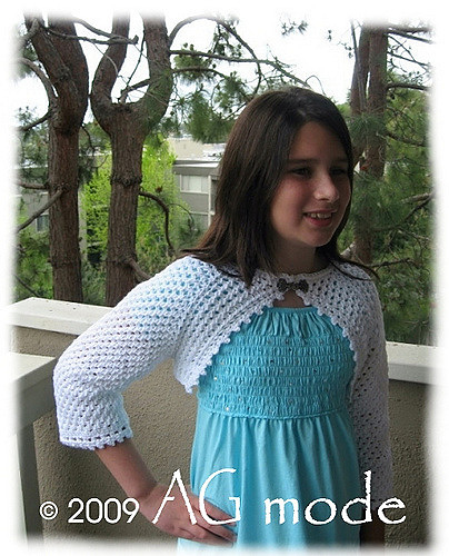 Angel lace bolero (Tunisian crochet)