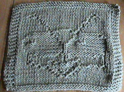 Bug / Alien Face Dishcloth