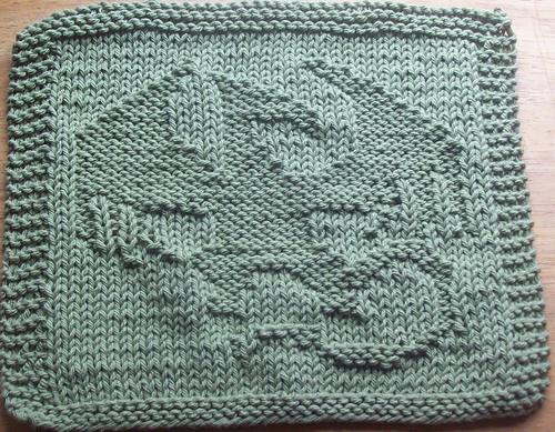 Winged Dragon Knit Dishcloth Pattern 