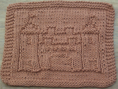 Castle Knit Dishcloth Pattern 