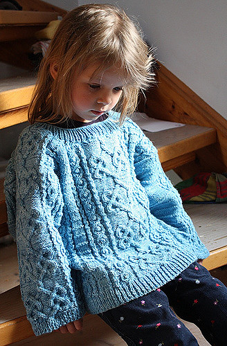 Child's Cables and Knots Pullover
