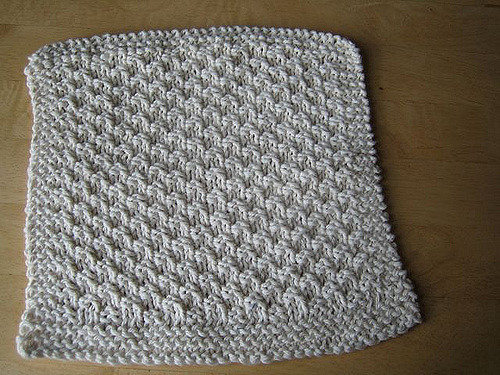 Seed Stitch Washcloth