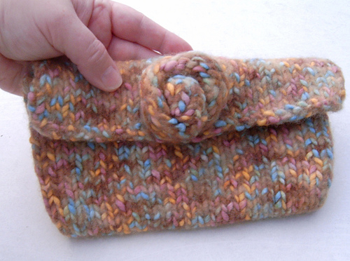 Jean's Felted Clutch photo 2