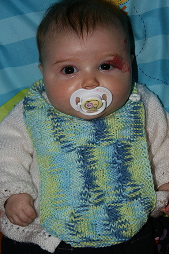 Blocks of Blue Bib