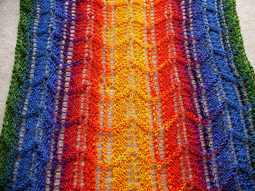 Rainbow Arches Pooling Stole