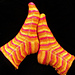 Traffic Island Socks pattern 