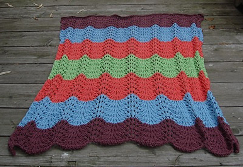 Modern Lace Baby Blanket photo 2