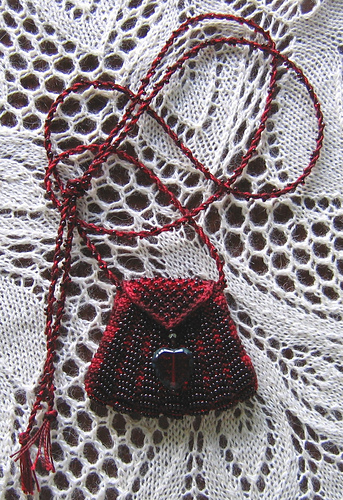Knit Beaded Handbag : r/knitting