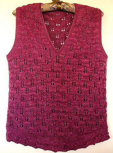 Shanna's Cable and Lace Vest