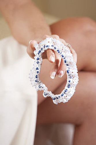 Beaded Lace Garter