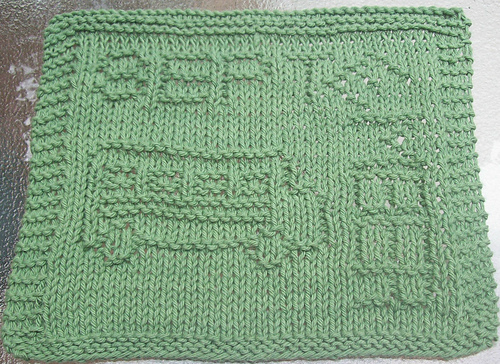 September Knit Dishcloth 