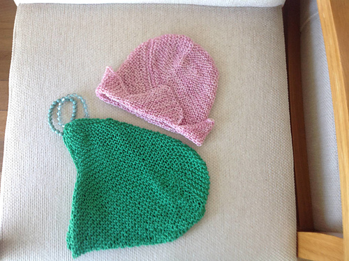 Bag and Hat of Straw Yarn