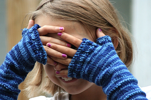 Stripe it up Fingerless Gloves
