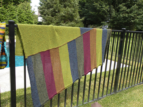 Block-striped Afghan