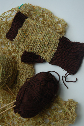 Compost Critters Fingerless Mitts
