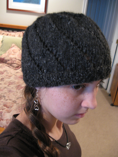 Rae: lacey spiral hat