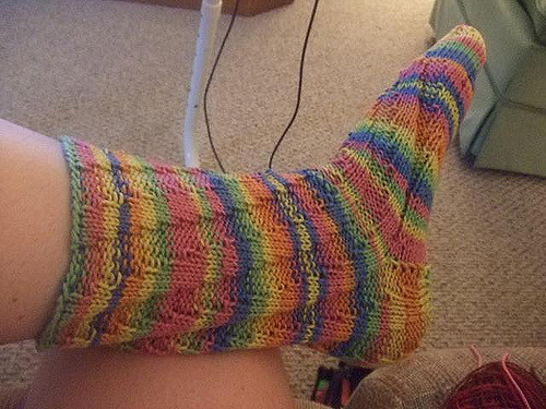 Adult's Spiral Socks