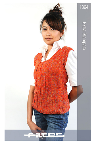 1364 Rib panel vest