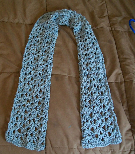 Easy Lacy Shell Scarf