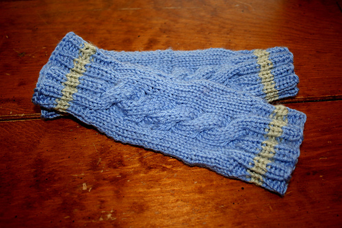 Cabled Wrist Warmers