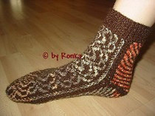 Crea-Intarsia Socken