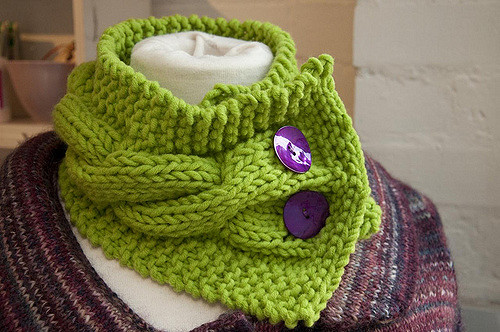 Quick Cabled Cowl
