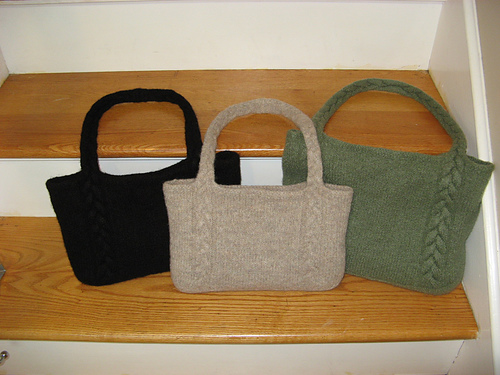 Braided Cable Handle Tote photo 2