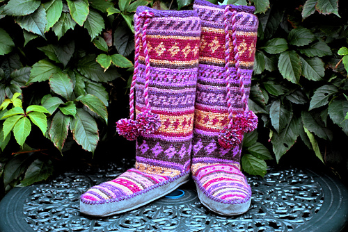 Folksy Slipper Socks