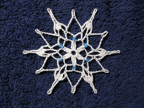 Blue Highlight Snowflake