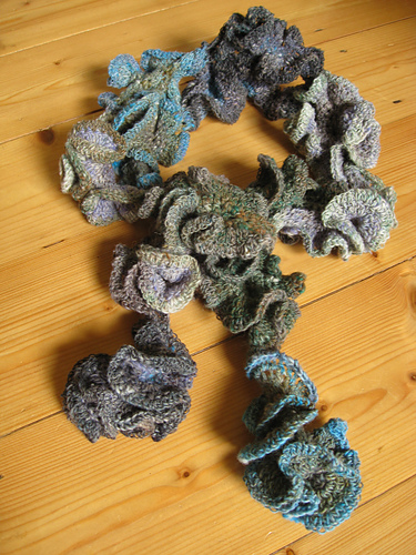 Juliet's Hyperbolic Ruffle Scarf
