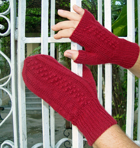Bumps in the Night Fingerless Mitts & Mittens