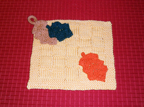 Fall Leaves Dishcloth
