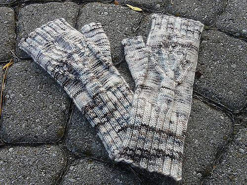 Winter Birches Mitts